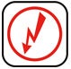 Blitzsymbol: Warnung vor elektrischer Spannung