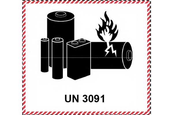 UN 3091 Kennzeichen für Lithium-Metall-Batterien