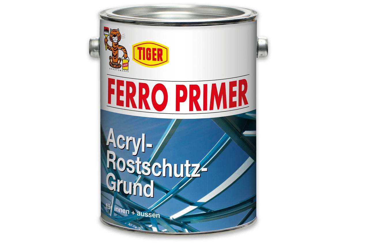 Dose mit Acryl Rostschutzgrund für innen und außen