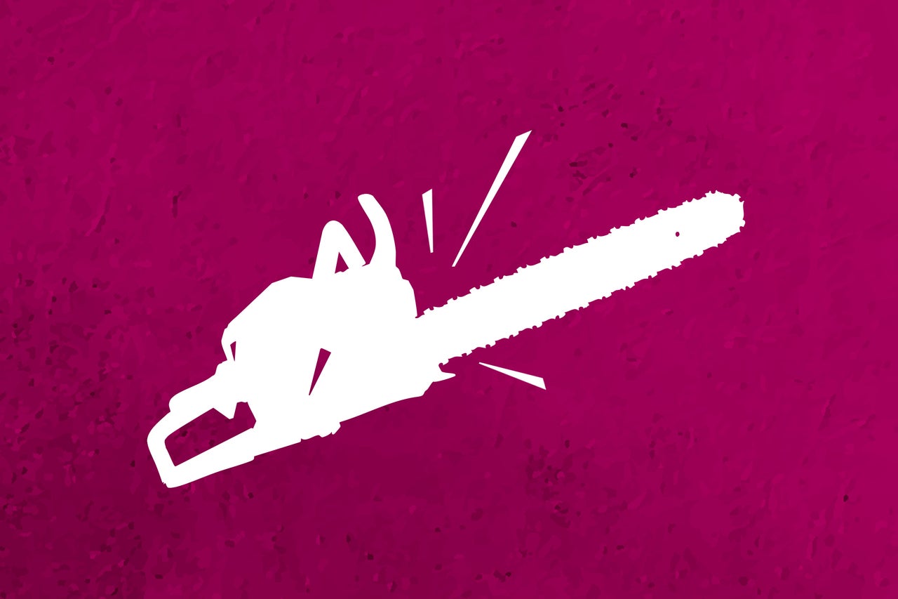 Symbol einer Kettensäge