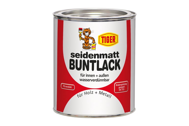 Dose seidenmatter Buntlack von Tiger für den Innen- und Außenbereich