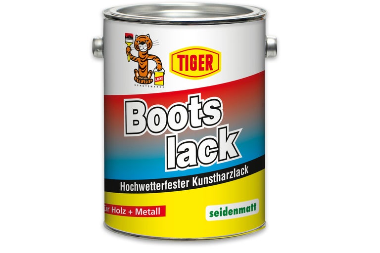 Tiger Bootslack Dose für Holz und Metall, seidenmatt