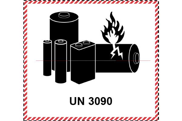 UN 3090 Kennzeichnung für Lithium-Metall-Batterien