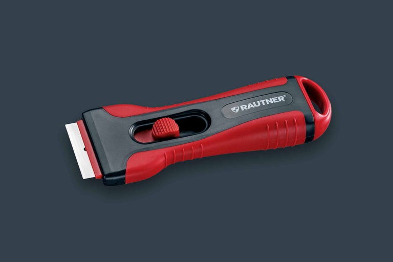 RAUTNER Glasschaber mit Klingeneinstellungsmechanismus