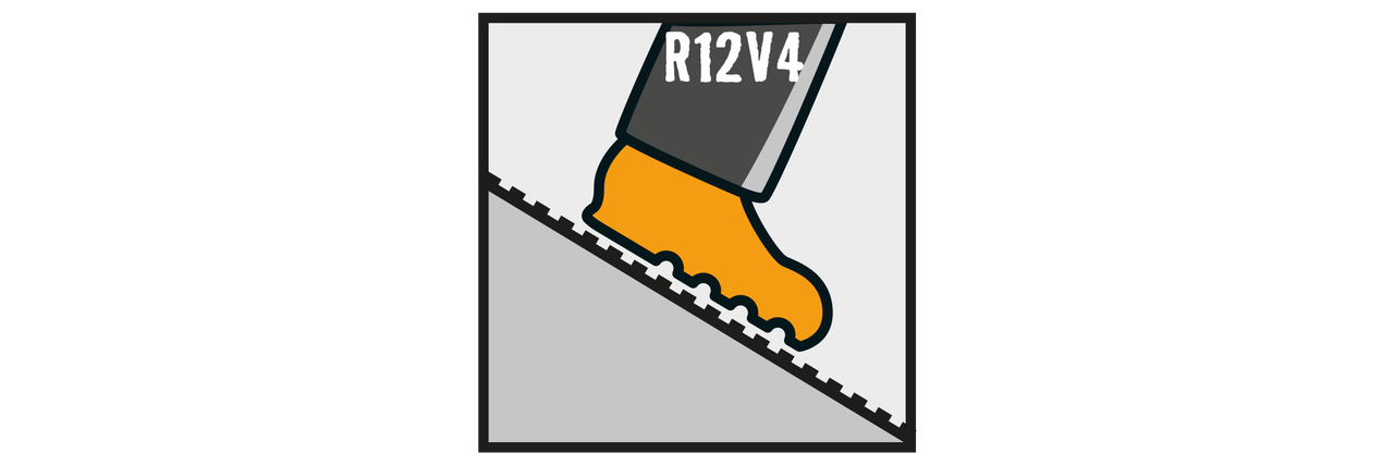 Rutschhemmung Klasse R12 V4 Symbol