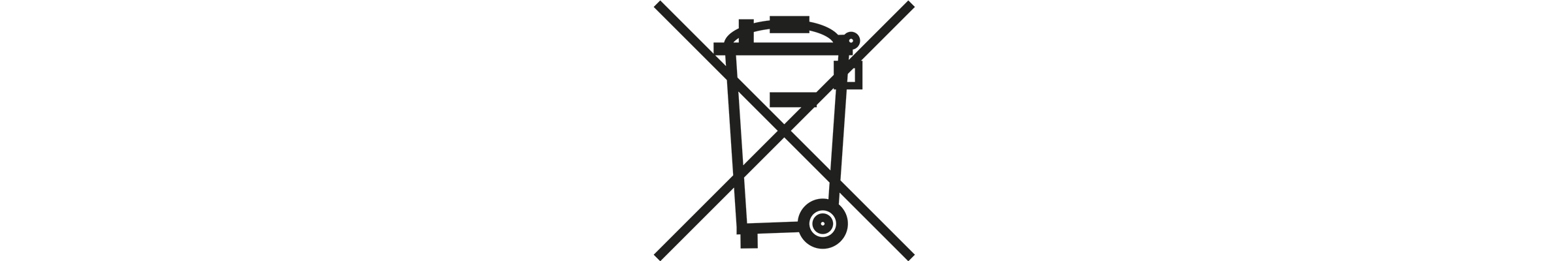 Symbol für Elektrogeräte Entsorgung