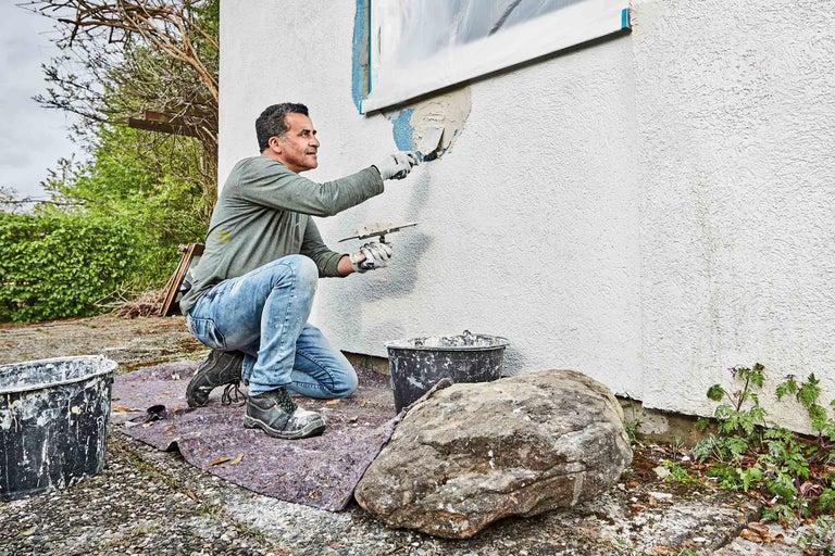 Außenputz ausbessern