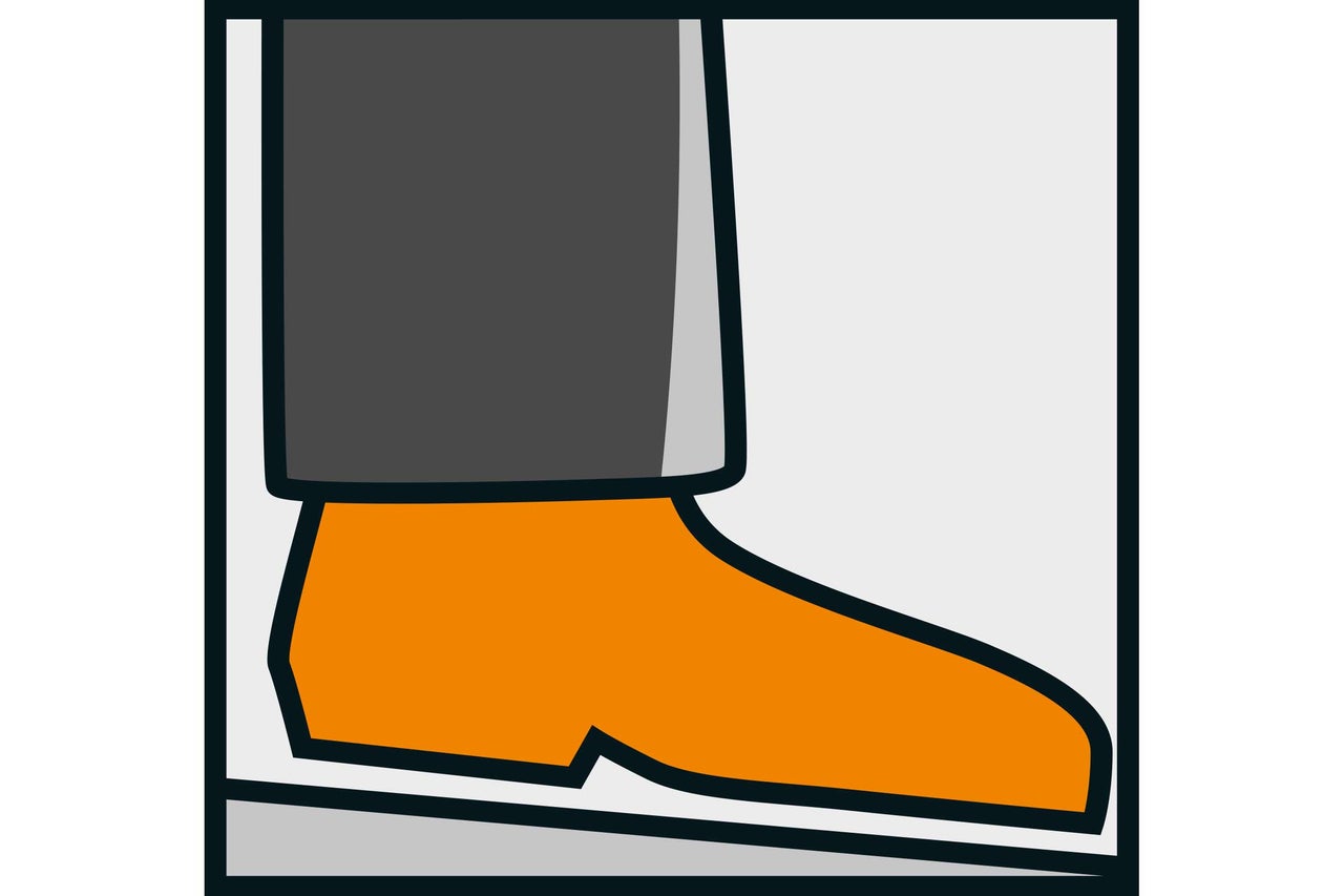 Symbol für Fußschutz