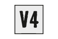 Symbol für V4 umlaufende V-Fuge bei Laminat oder Parkett