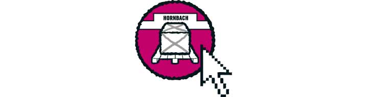 Hornbach Logo mit Mauszeiger