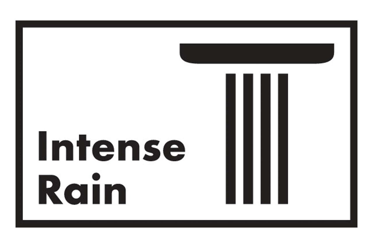Symbol für Starkregen
