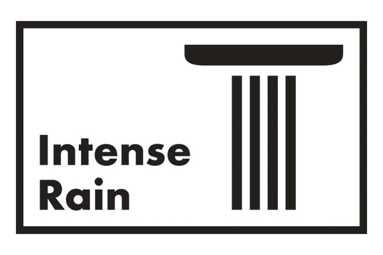 Symbol für Starkregen