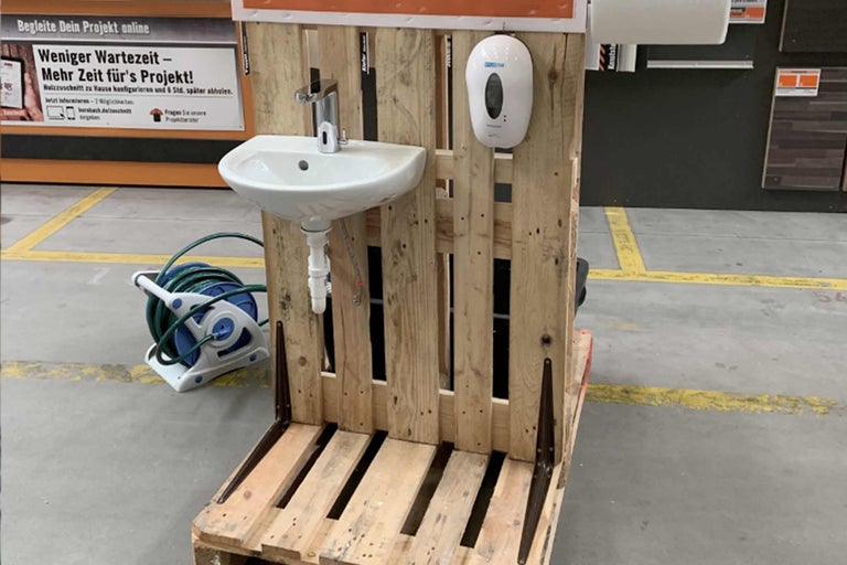Mobiles Waschbecken selber bauen