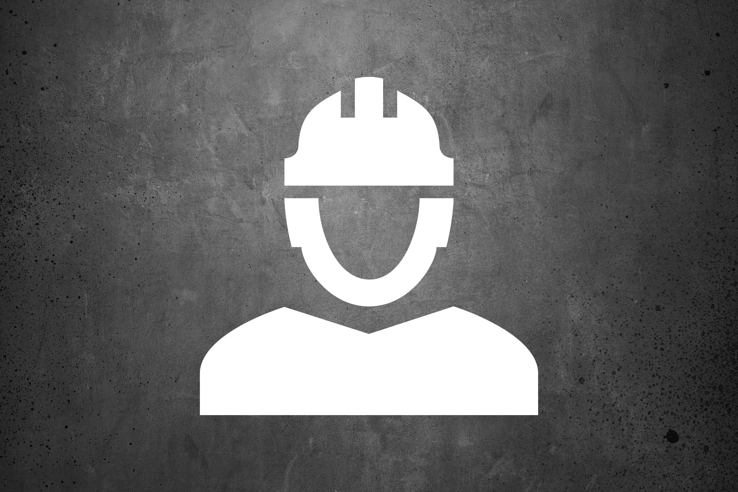 Symbol für eine Person mit Bauhelm