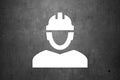 Symbol für eine Person mit Bauhelm Symbol für eine Person mit Bauhelm