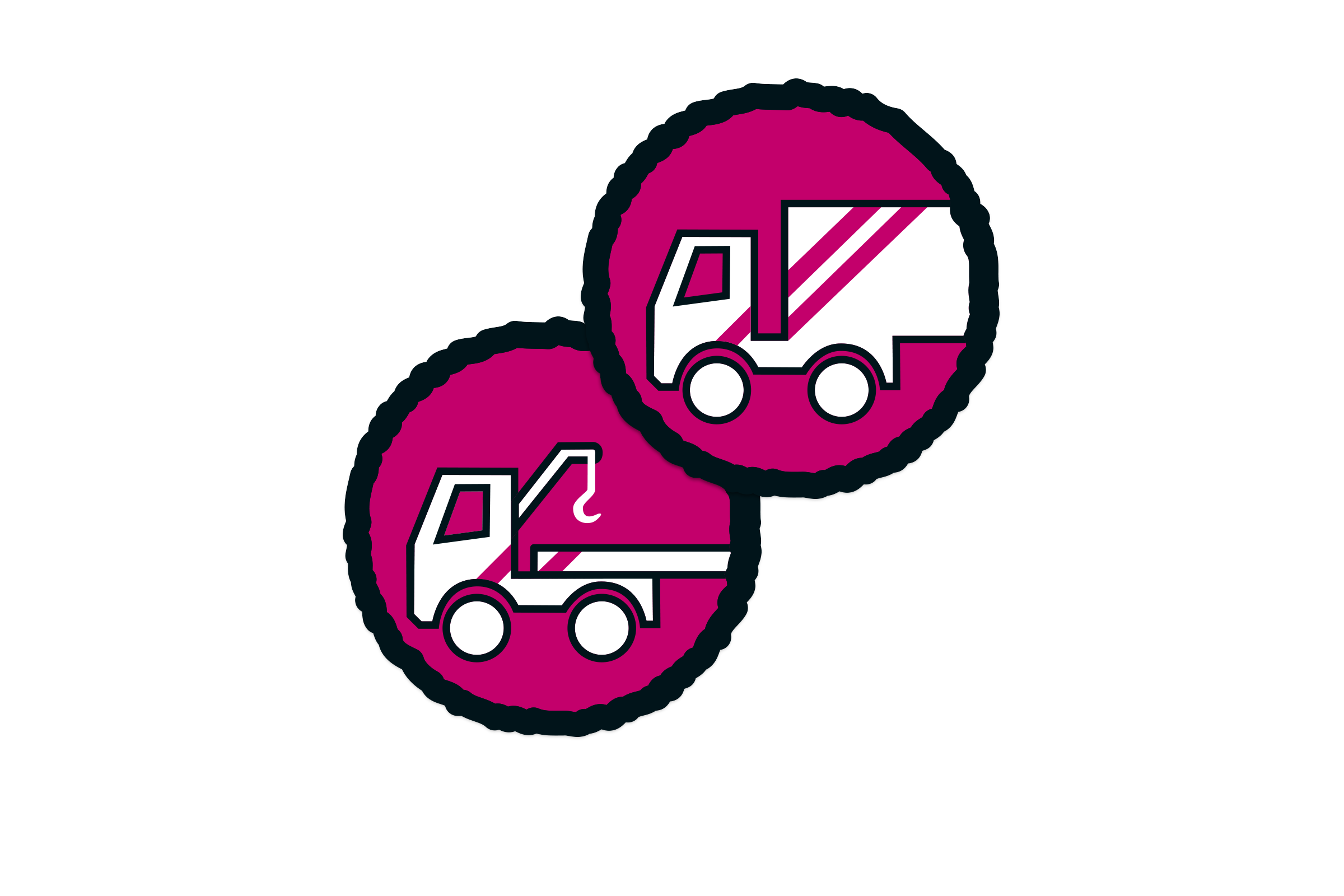 Symbol für Lieferservice und Mietservice