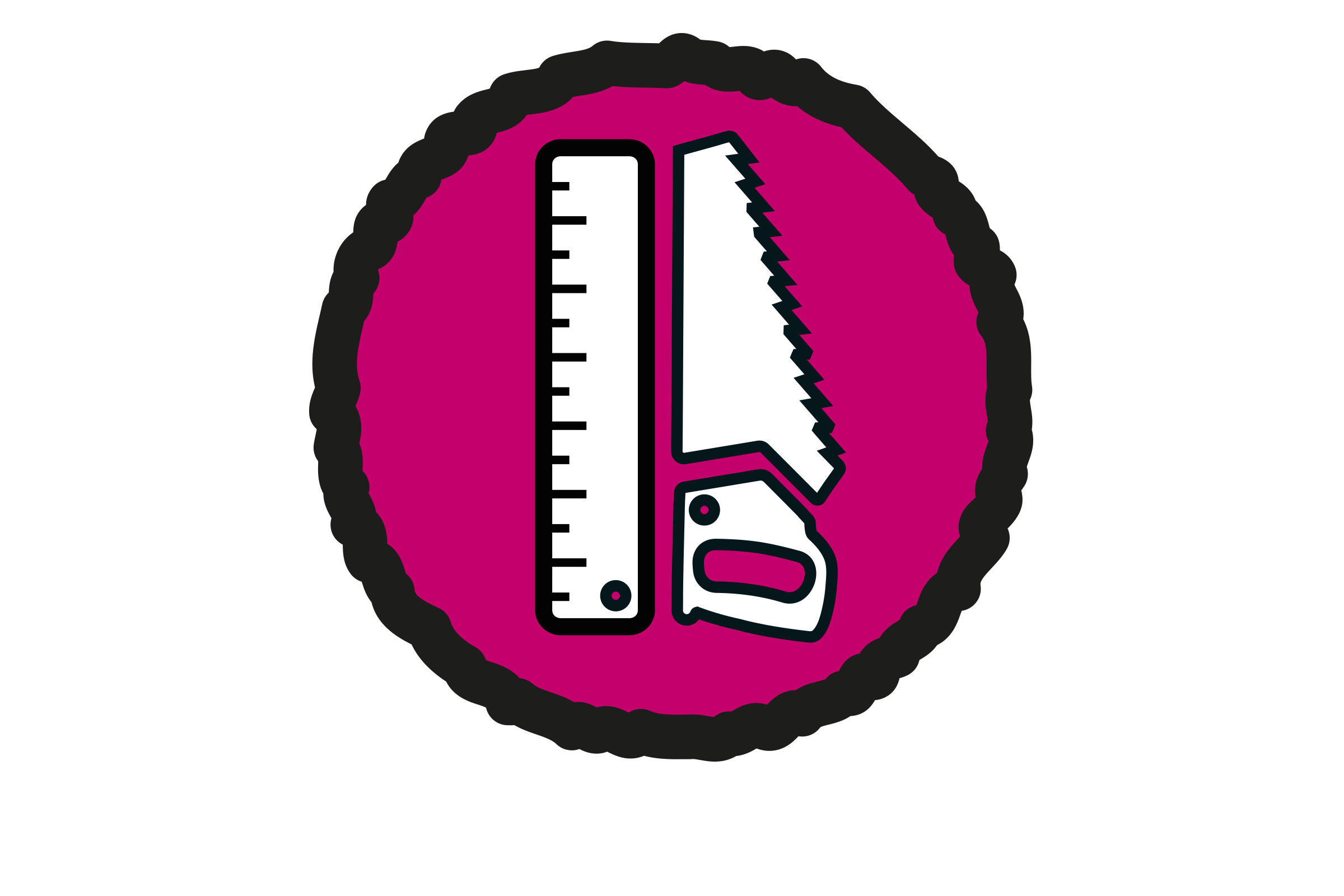 Symbol für Säge und Zollstock