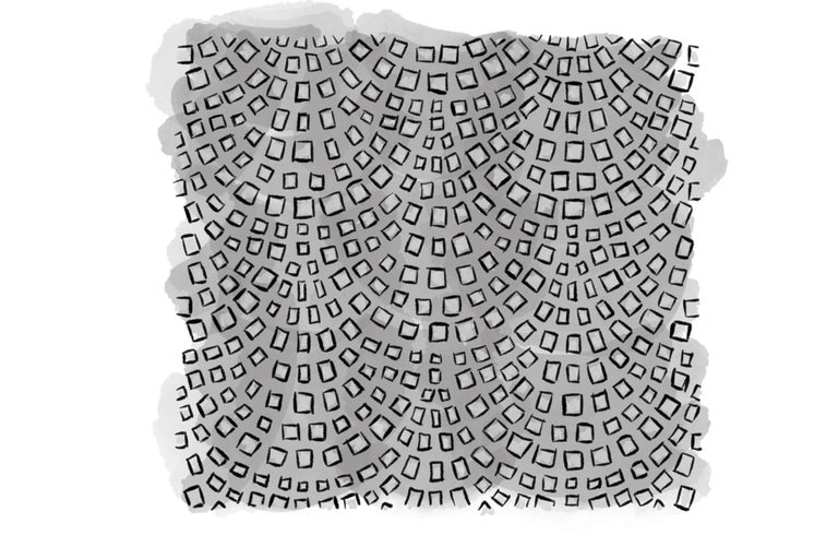 Illustration mit sich wiederholendem Quadratmuster