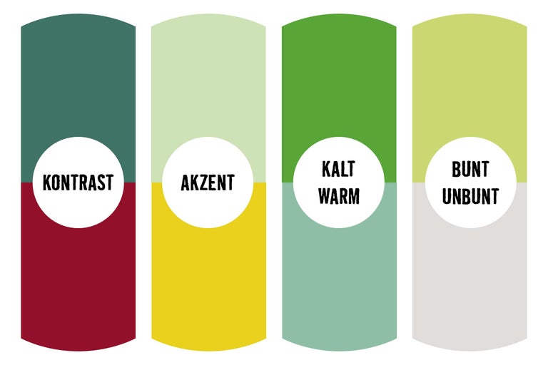 Farbkontraste und Farbpaletten zur Inspiration