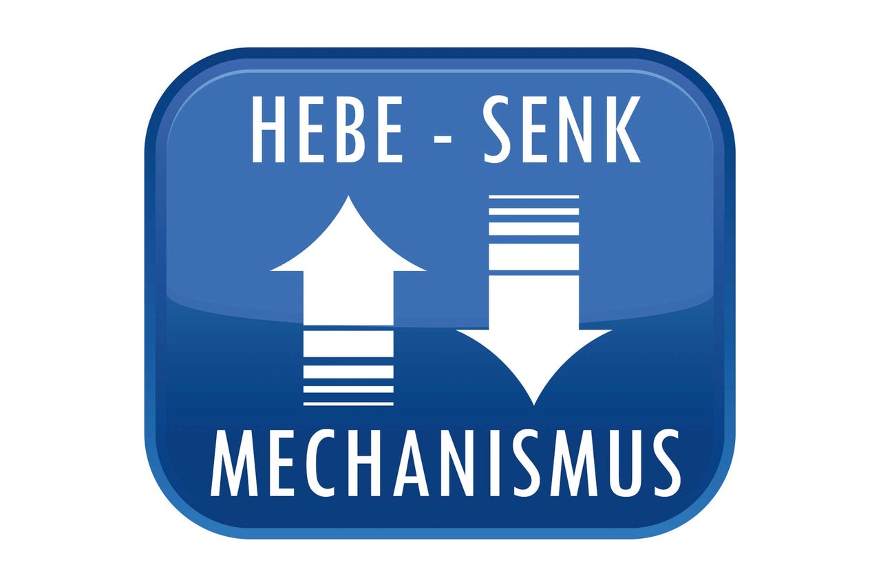 Heben Senken Mechanismus Symbol