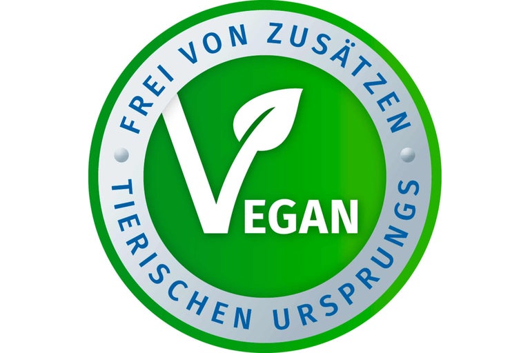 Vegan Siegel: Frei von Zusätzen tierischen Ursprungs