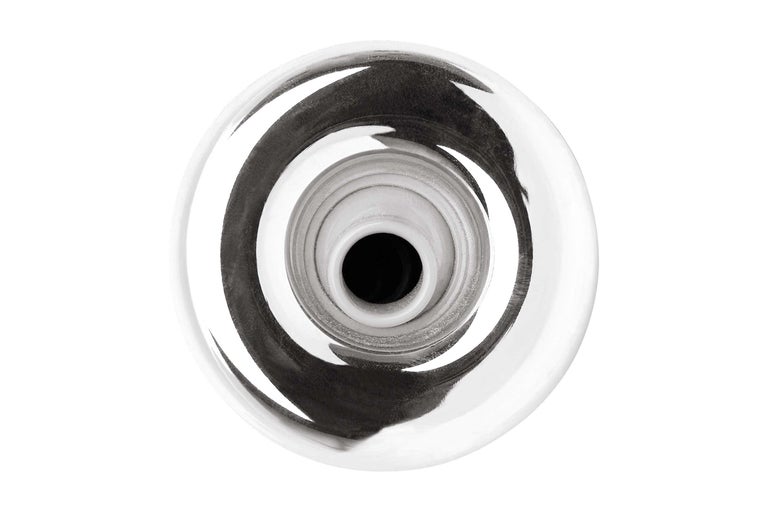 Brausekopf aus Metall, Ansicht von oben