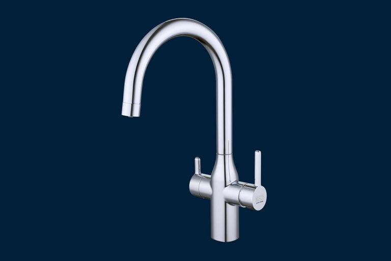 Spültischarmatur mit hohem Auslauf