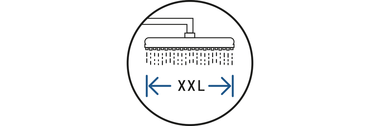 XXL Duschkopf Symbol
