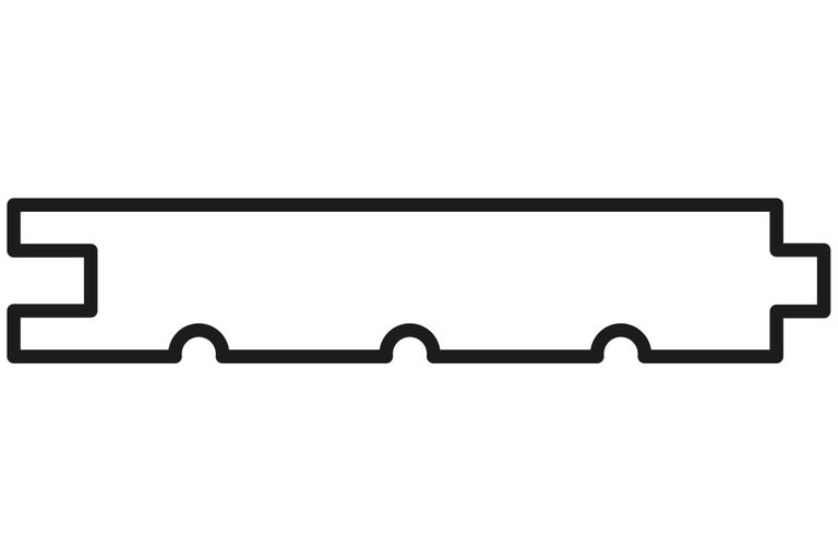 Profilholz-Verbindungssymbol
