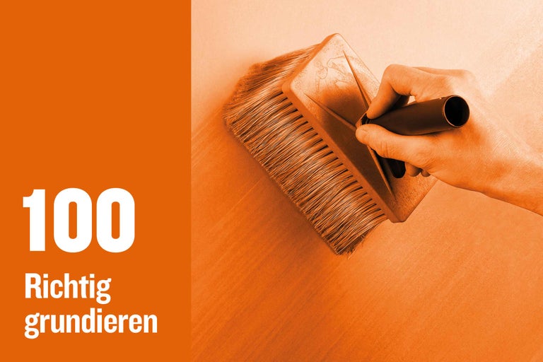 Flächenstreicher zum Grundieren einer Wand