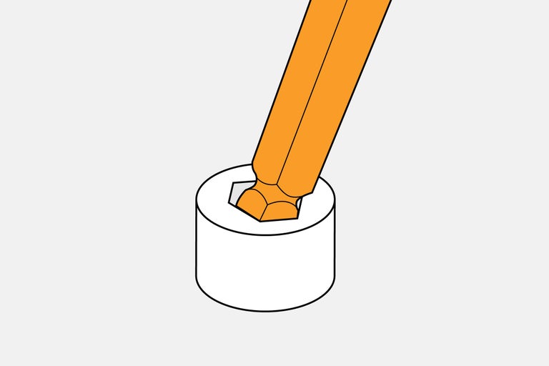 Sechskant-Steckschlüssel im Steckschlüssel-Einsatz