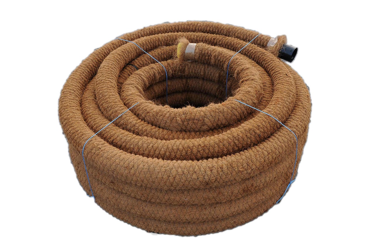 Kokosfaser-Pflanzseil aufgerollt