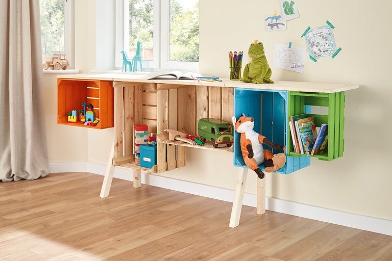 Sideboard aus Obstkisten selber bauen