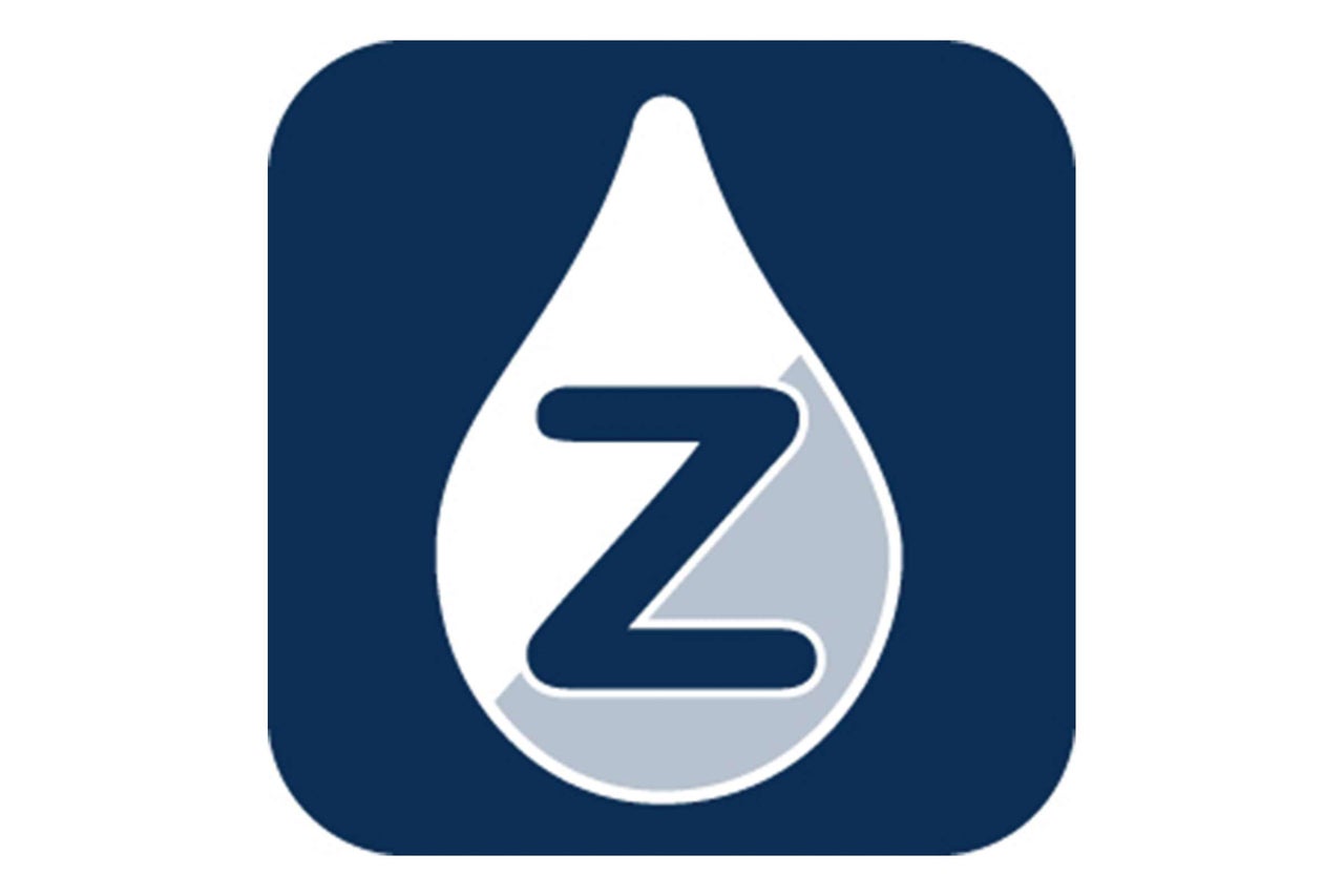 Z Logo auf blauem Hintergrund