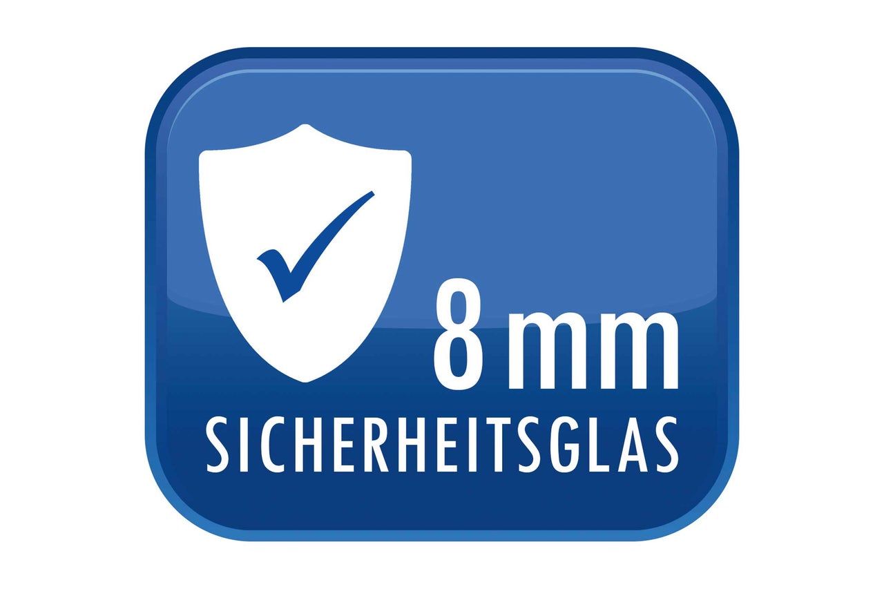 Symbol für 8 Millimeter Sicherheitsglas