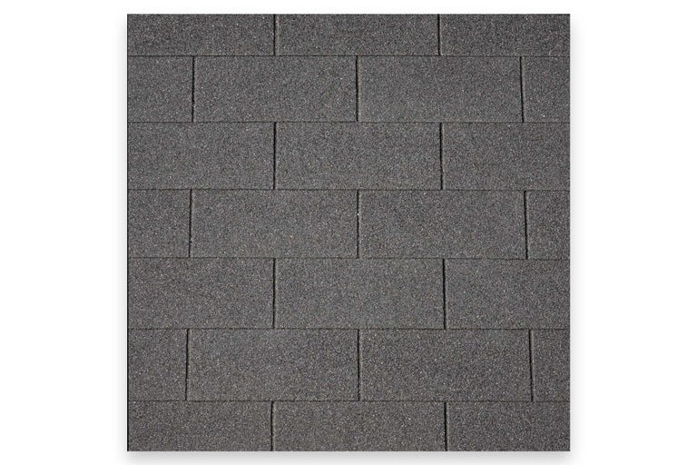 Nahaufnahme von rechteckigen Dachschindeln