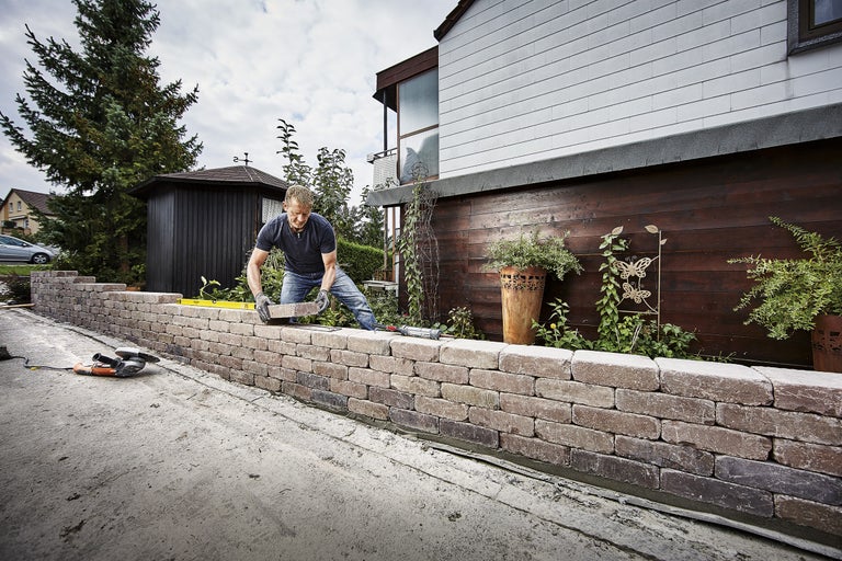 Gartenmauer bauen