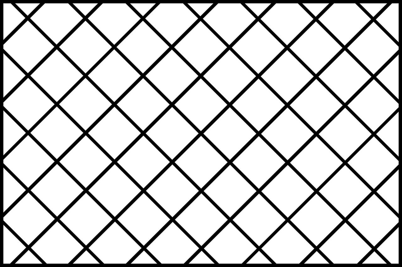 Symbol für Rautenmuster oder Gitter.