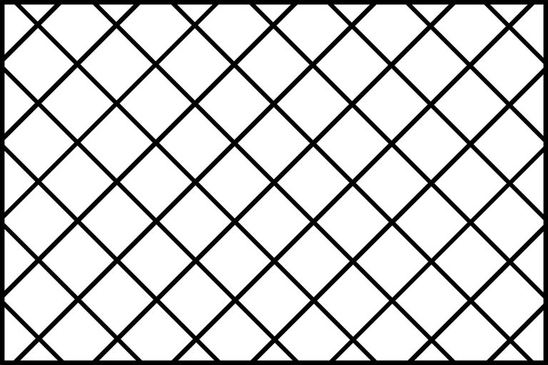 Symbol für Rautenmuster oder Gitter.