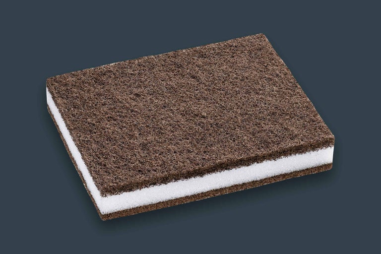 Scheuerschwamm mit Schleifvlies und Schaumstoffkern