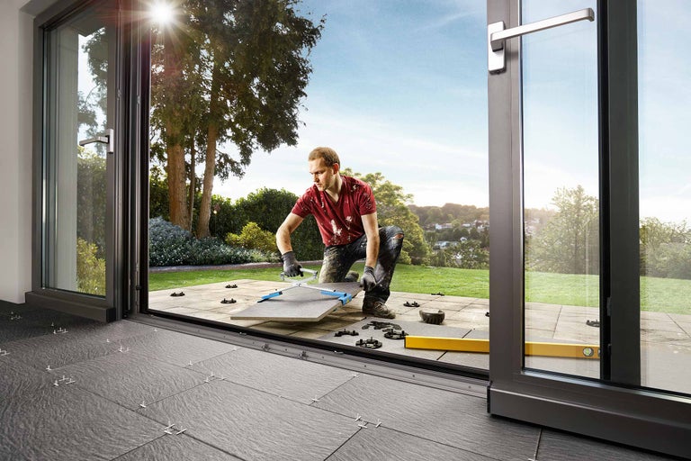 Fliesen außen verlegen