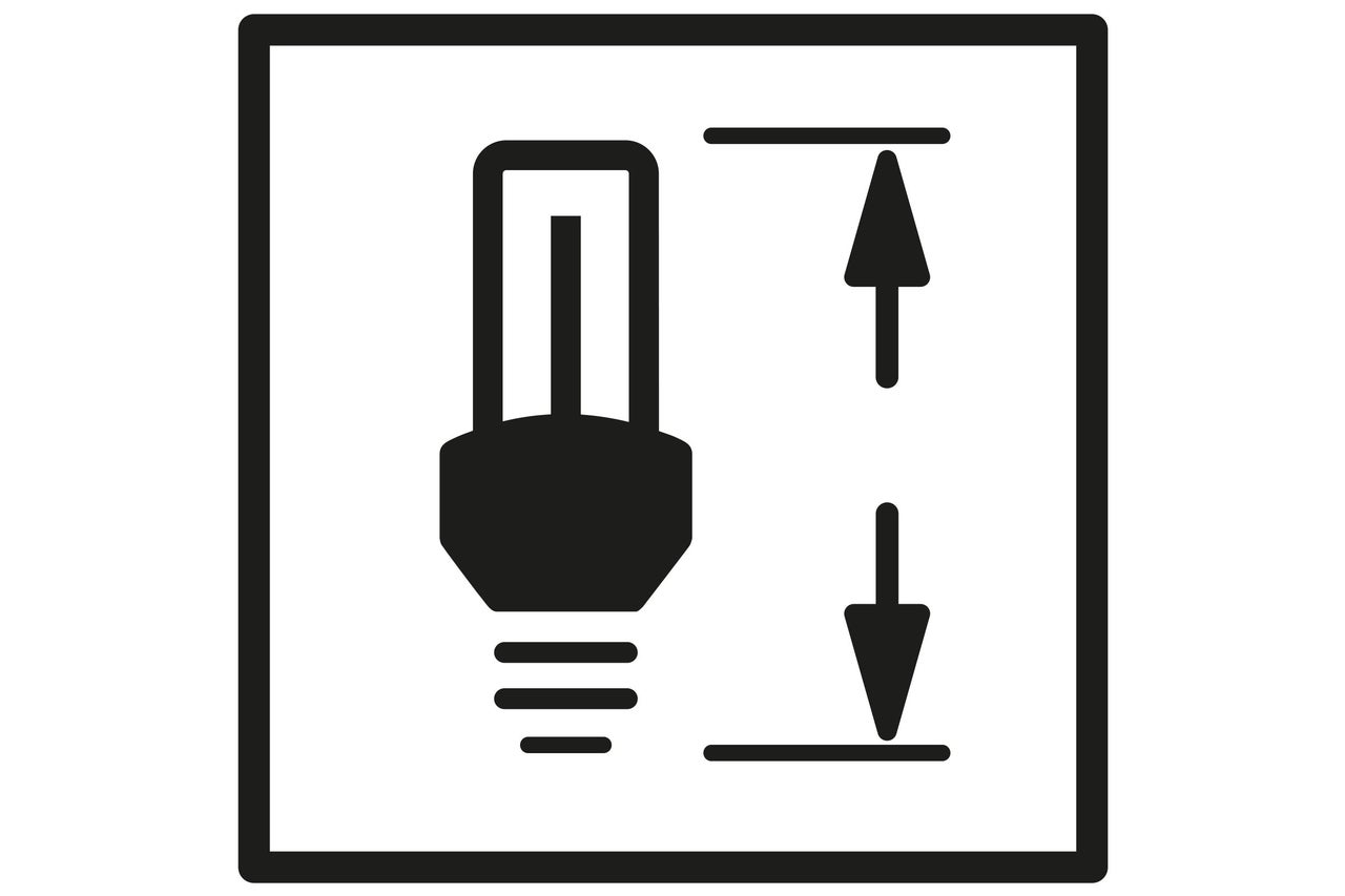 Symbol für die Einbautiefe