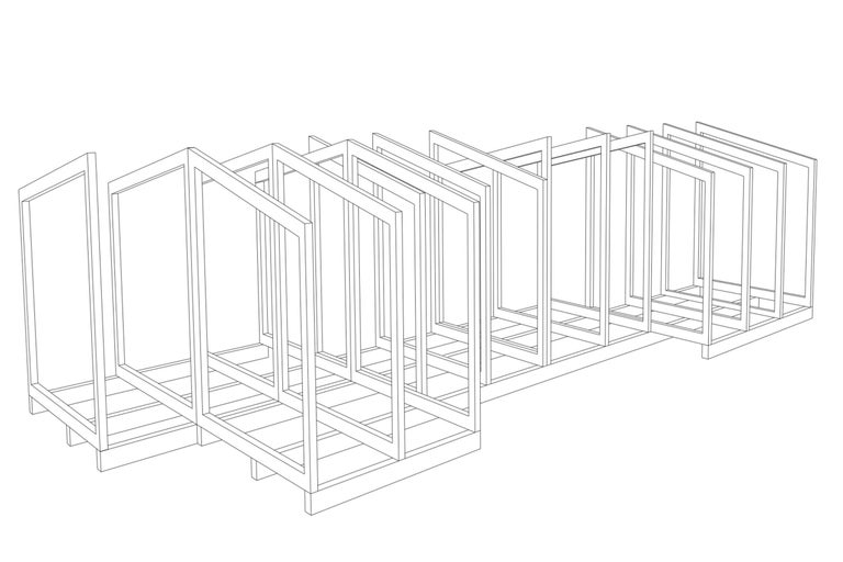 Illustration eines Regalsystems