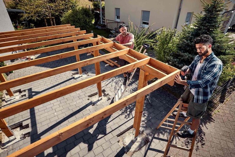 Freistehenden Carport bauen
