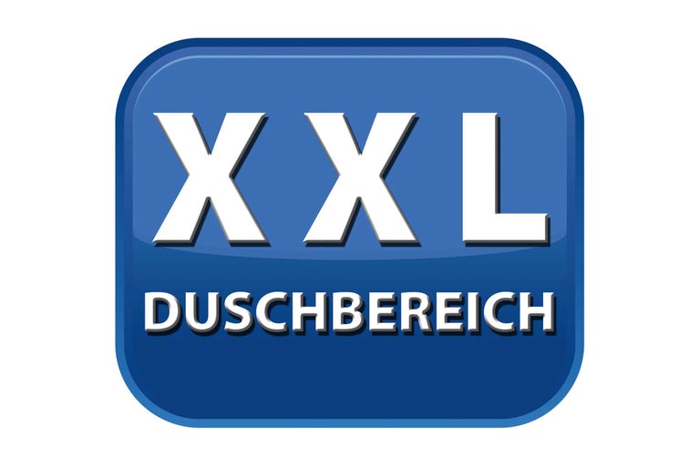 XXL Duschbereich Kennzeichnung