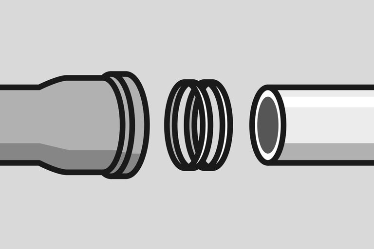 Rohrverbindung mit Dichtungsringen
