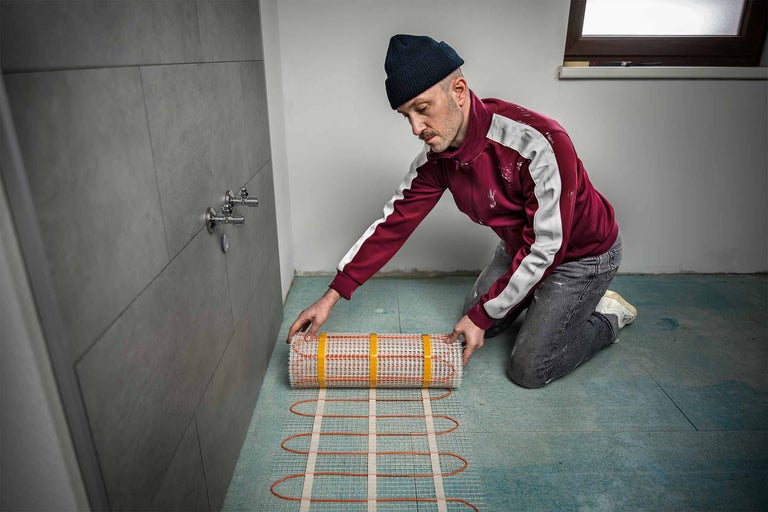 Fußbodenheizung verlegen