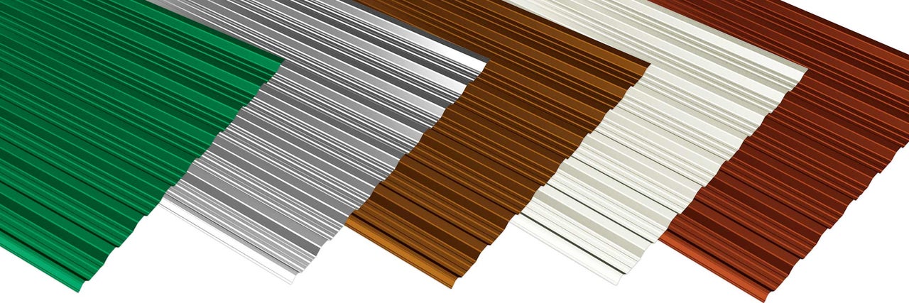Verschiedene Trapezbleche zur Dachdeckung