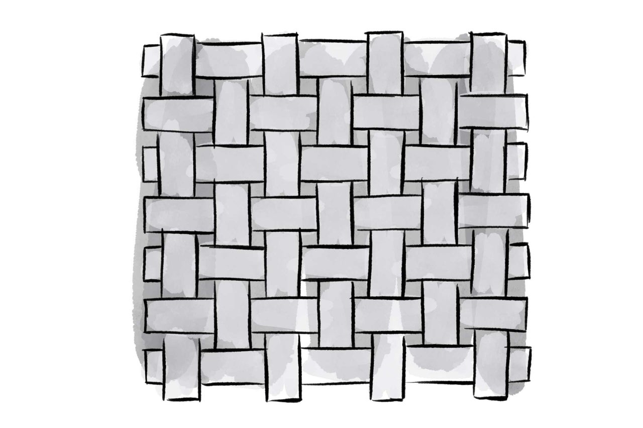 Illustration eines Flechtmusters