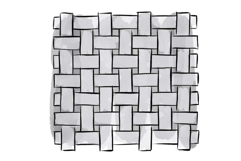 Illustration eines Flechtmusters